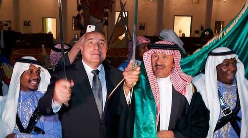 Bulgaria's Boyko Borissov in Saudi Arabia. [Facebook page of Boyko Borissov]
