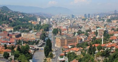 Sarajevo, Bosnia and Herzegovina. Photo by Julian Nitzsche, Wikipedia Commons.