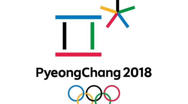 Logo for South Korea's Pyeongchang Winter Olympics.