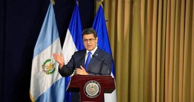 Honduras' Juan Orlando Hernández. Photo Presidencia El Salvador, Wikimedia Commons.