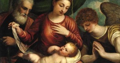 Detail of Holy Family with an Angel, c. 1540, by Polidoro da Lanciano