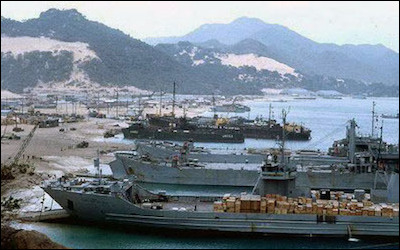 Russian ships at the port of Tartus, Syria. Russia has sought warm water ports since Peter the Great. Following the Cold War, Moscow has maintained a permanent presence in the Mediterranean at its naval facility in Tartus.