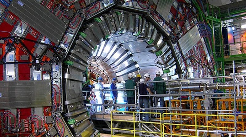 The CMS detector in the Large Hadron Collider with which Pekkanen and thousands of other physicists work at CERN. Photo: Panja Luukka