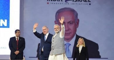 India's Prime Minister Narendra Modi and Israeli Prime Minister Netanyahu. Photo Credit: India PM Office.