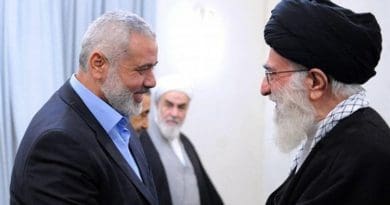 File photo of Chairman of Hamas Political Bureau Ismail Haniyeh and Iran's Ayatollah Seyed Ali Khamenei. Photo Credit: Tasnim News Agency.
