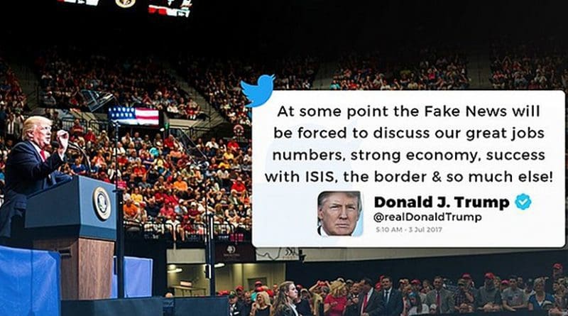 Donald Trump Facebook/Twitter post. Photo Credit: Donald Trump