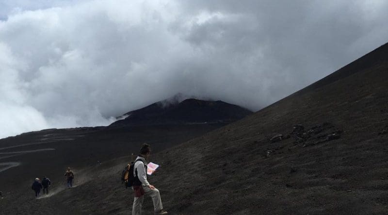 This is Dr. Teresa Ubide at Mt. Etna, Sicily Credit Teresa Ubide
