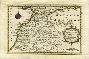 Ancient map of the Empire of Morocco