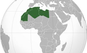 Maghreb countries of Algeria, Libya, Morocco, Mauritania and Tunisia. Source: Wikipedia Commons.