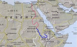 The Nile, its tributaries, and the countries of the region. Source: Wikipedia Commons.