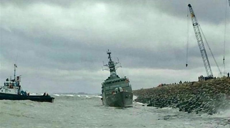 Iran's Damavand destroyer in the Caspian Sea. Photo Credit: Tasnim News Agency