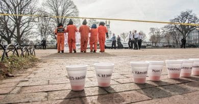 Guantanamo protest. Photo by Matthew Daloisio