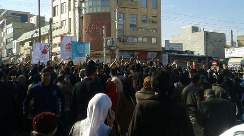 December 2017 protests in Kermanshah, Iran. Photo Credit: VOA