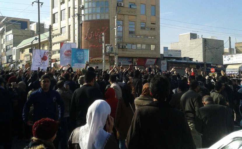 December 2017 protests in Kermanshah, Iran. Photo Credit: VOA