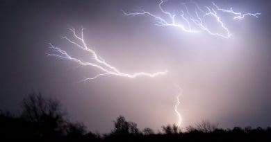 Lightning storm weather