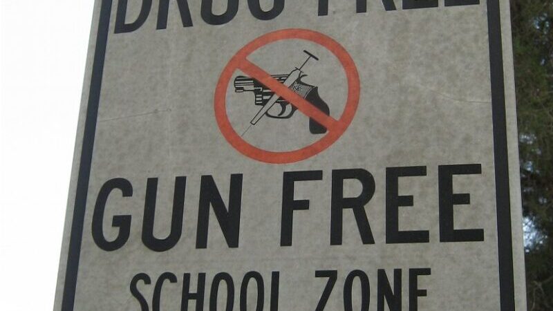 Drug Free and Gun Free. Photo by Marcus Quigmire, Wikimedia Commons.