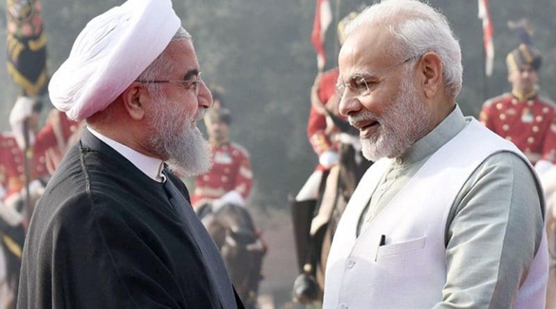 The President of the Islamic Republic of Iran, Dr. Hassan Rouhani being received by India's Prime Minister, Shri Narendra Modi, at the Ceremonial Reception, at Rashtrapati Bhavan, in New Delhi.