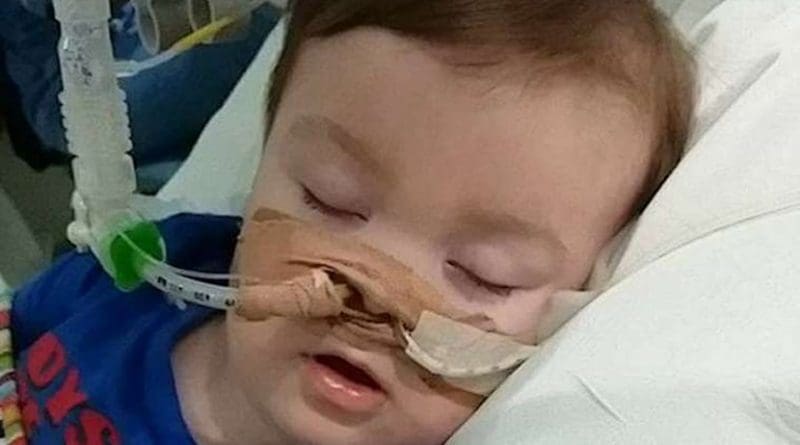 Alfie Evans. Photo courtesy of Alfie's Army Facebook.