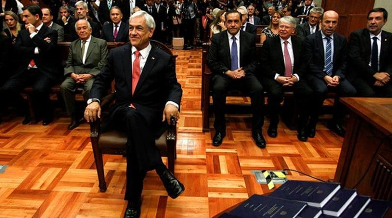 Sebastián Piñera at his inauguration on January 9. Photo: Marcelo Hernandez / Cámara de Diputados de Chile (CC BY-NC-ND 2.0)