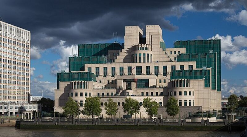 The SIS Building (or MI6 Building) at Vauxhall Cross, London, houses the headquarters of the British Secret Intelligence Service (SIS, MI6). Photo Credit: Laurie Nevay, Wikimedia Commons.