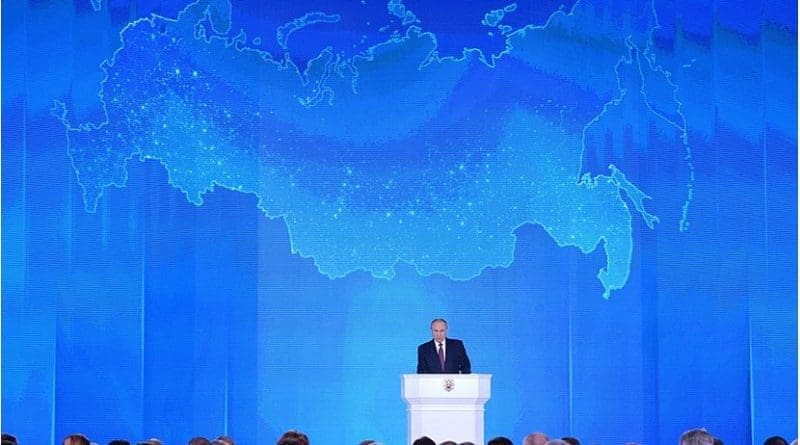 Russia's President Vladimir Putin delivers Presidential Address to the Federal Assembly. Source: Kremlin.ru