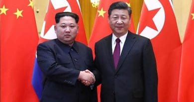 North Korean leader Kim Jong Un with China's President Xi Jinping. Photo Credit: Tasnim News Agency.