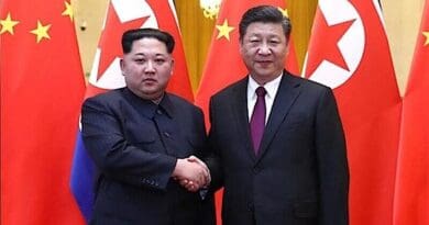 North Korean leader Kim Jong Un with China's President Xi Jinping. Photo Credit: Tasnim News Agency.