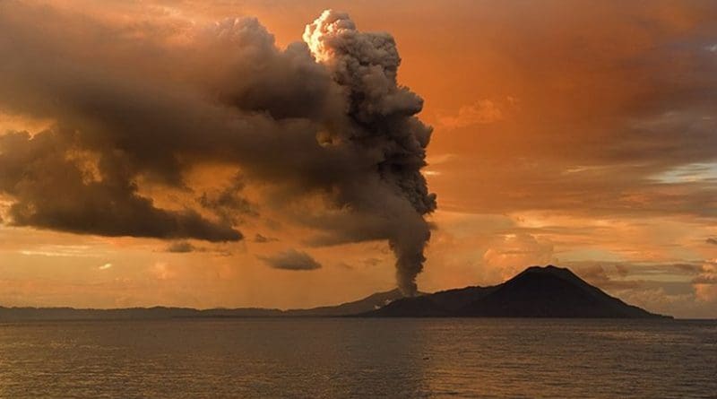 Tuvurvur volcano - part of Rabaul Caldera –– Papua New Guinea. Photo by Taro Taylor, Wikimedia Commons.