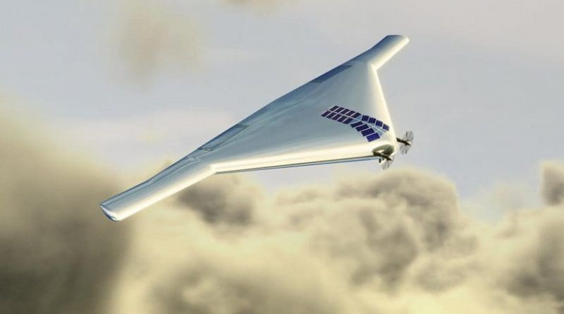 This is a a Venus Atmospheric Maneuverable Platform, or VAMP. The aircraft, which would fly like a plane and float like a blimp, could help explore the atmosphere of Venus, which has temperature and pressure conditions that do not preclude the possibility of microbial life. Credit Northrop Grumman Corp.