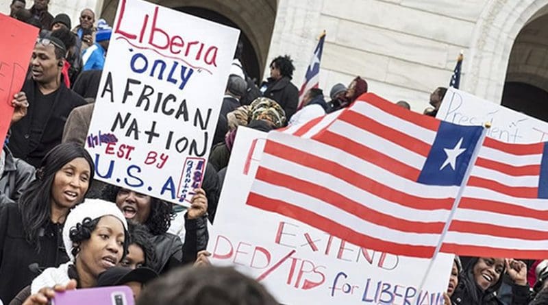 Liberians protesting in US. Photo Credit: frontpageafricaonline.com