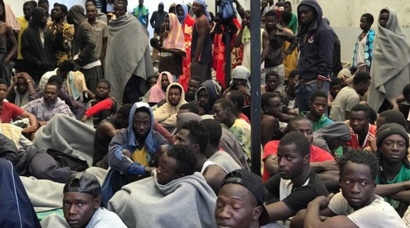 African migrants in Libyan detention centers
