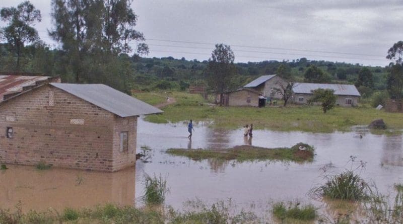 Flooding in Uganda during the rainy season. Credit Steven J. Schiff, Penn State