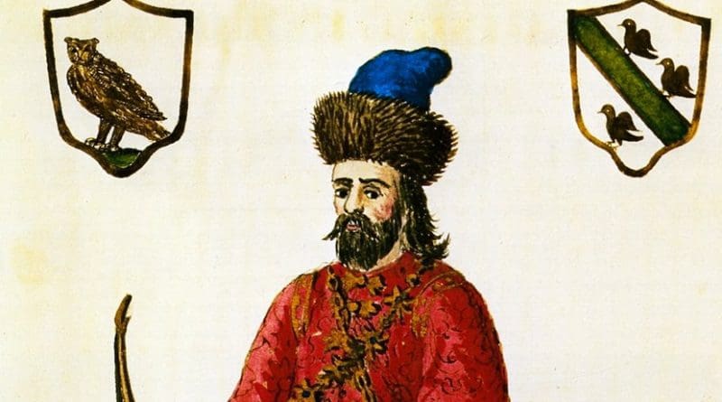 Polo wearing a Tatar outfit, date of print unknown. Source: Wikipedia Commons.