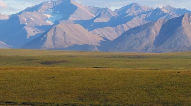 Permafrost underlies much of this tundra landscape in Alaska, as well as similar areas in the circumpolar North. Permafrost contains substantial stores of carbon that are vulnerable to release as climate warms. Credit Christina Schädel