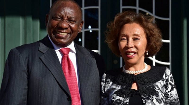 South Africa's President Cyril Ramaphosa and his wife Dr. Tshepo Motsepe. Photo Credit: SA News.