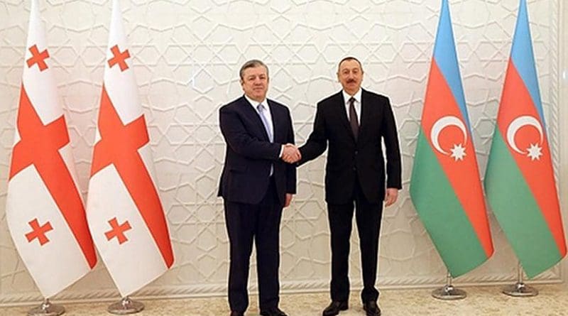 Georgia's PM Giorgi Kvirikashvili and Azerbaijan's President Ilham Aliyev, March 12, 2018. Photo: gov.ge
