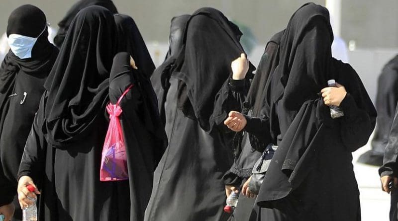 Women in Saudi Arabia.