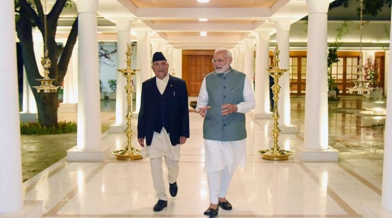 The Prime Minister of Nepal, Mr. K.P. Sharma Oli calls on India's Prime Minister, Shri Narendra Modi, in New Delhi. Photo Credit: India PM Office.