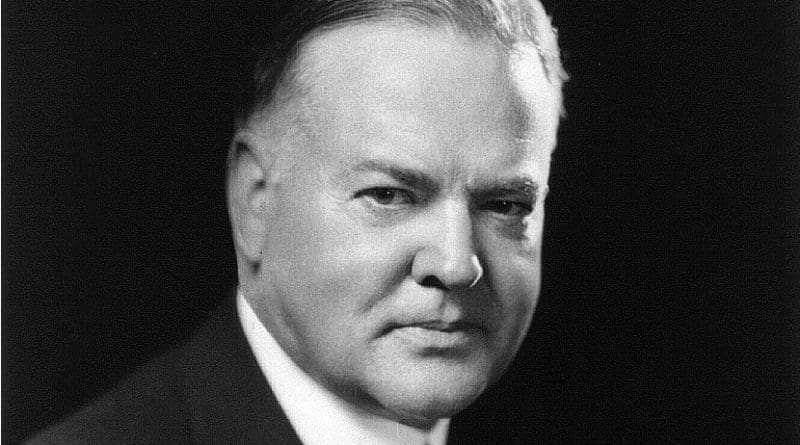 US President Herbert Hoover portrait. Source: Library of Congress, Wikipedia Commons.
