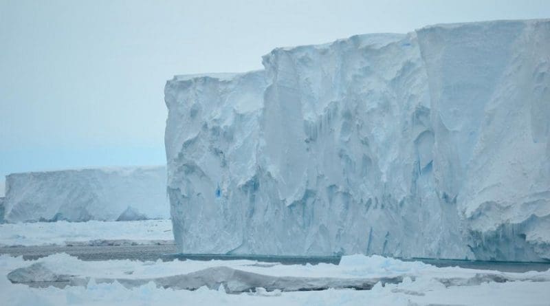 This is the Mertz Glacier in January 2017. Credit Alessandro Silvano
