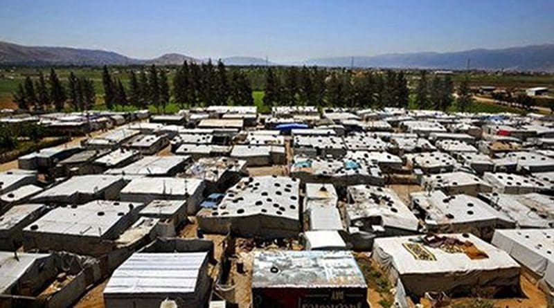 A Syrian refugee encampment in Lebanon’s Bekaa Valley. Increasingly Syrians who fled the carnage in their country next door are under pressure to return to Syria despite grave dangers from a variety of sources if they do. According to the U.N.'s refugee agency, UNHCR, 1,300 Syrian families were evicted from their settlements in the Bekaa Valley in 2017. It said close to sixty percent of the evictions were ordered by Lebanese military intelligence while another 30 percent were ordered by local officials. All of these forced evictions violate international laws relating to Non-refoulement as defined in the UN’s 1951 Refugee Convention: No refugee shall be returned to any country where he or she is likely to face persecution or torture.” Photo: Maher Salloum