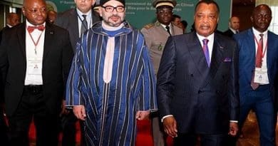 Morocco's King Mohammed VI and President of Congo Denis Sassou N'Guesso