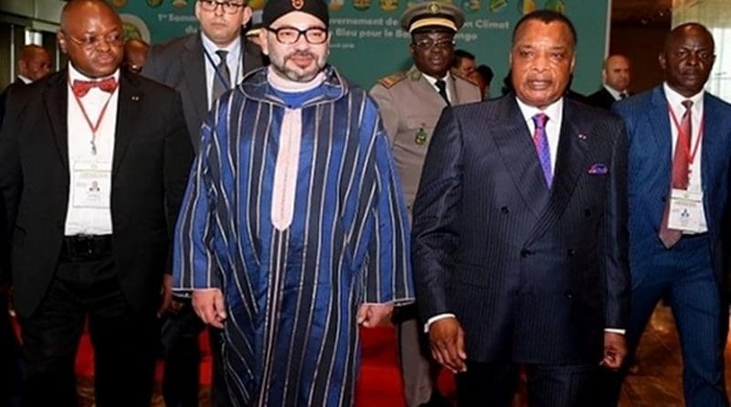 Morocco's King Mohammed VI and President of Congo Denis Sassou N'Guesso
