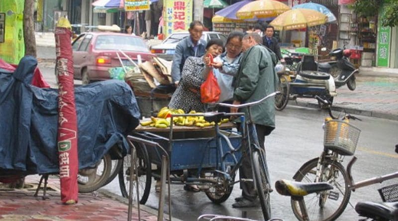 Street vendor in China.