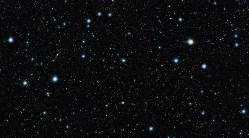 This is a view of the COSMOS field in the constellation of Sextans, seen in infrared light. This corresponds closely to the region of the sky studied in the new work. Credit ESO/UltraVISTA team. Acknowledgement: TERAPIX/CNRS/INSU/CASU