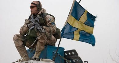 Swedish soldier. Photo by Brindefalk, WIkimedia Commons.