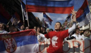 A Pro-Russia Demonstration in Belgrade (Credit: Fond strategicheskoy kul’tury)