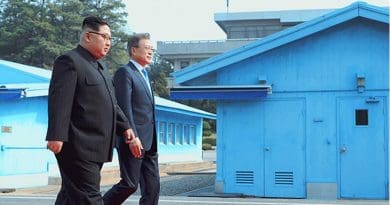File photo of Kim Jong-un of North Korea and Moon Jae-in of South Korea. Photo Credit: South Korea President's Office.