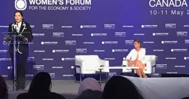 Princess Lalla Hasnaa, President of the Mohammed VI Foundation for Environment protection, takes part in the Women's Forum Canada 2018.