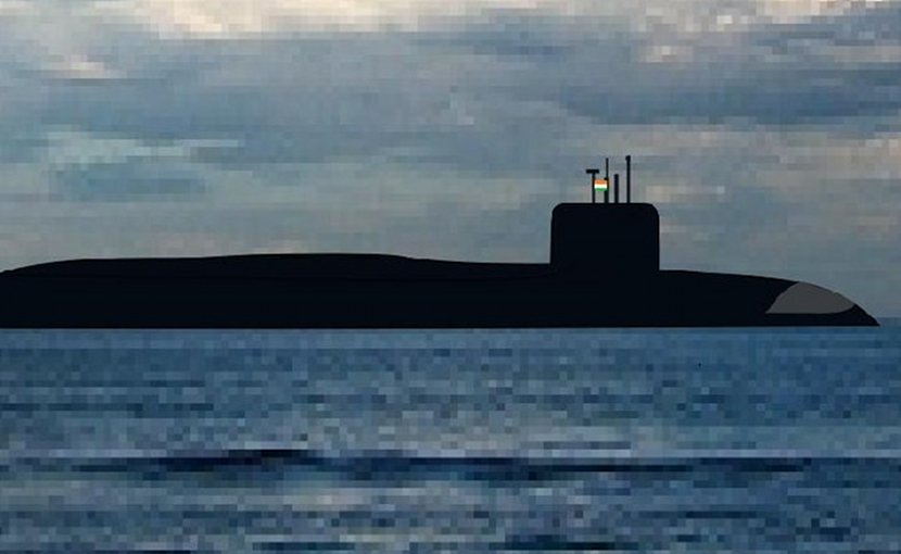 Indian navy submarine INS Arihant. Photo by Chanakyathegreat, Wikimedia Commons.